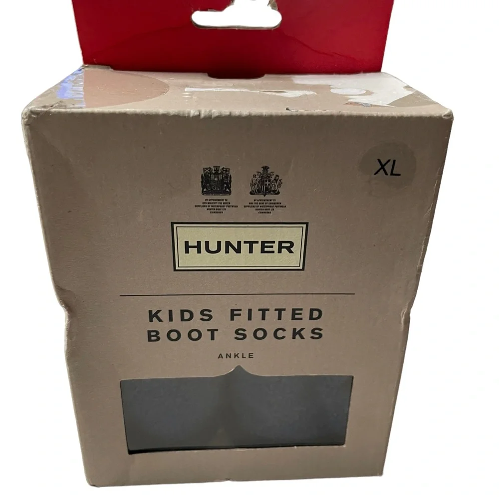 Hunter kids fitted boot socks size XL
